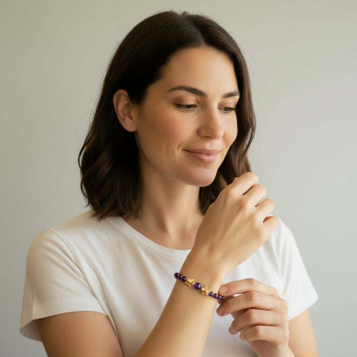 Armband mit Amethyst