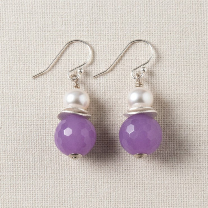 Ohrhänger Jade und Perlen, echt Silber – Perlotte Schmuck