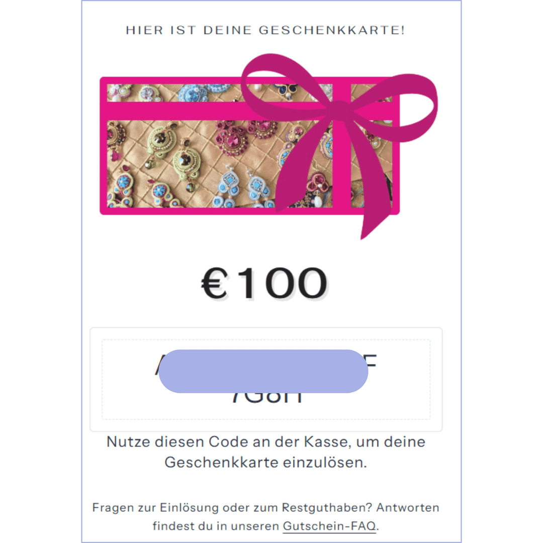 Schmuckgutschein per E-Mail | 25-200 €