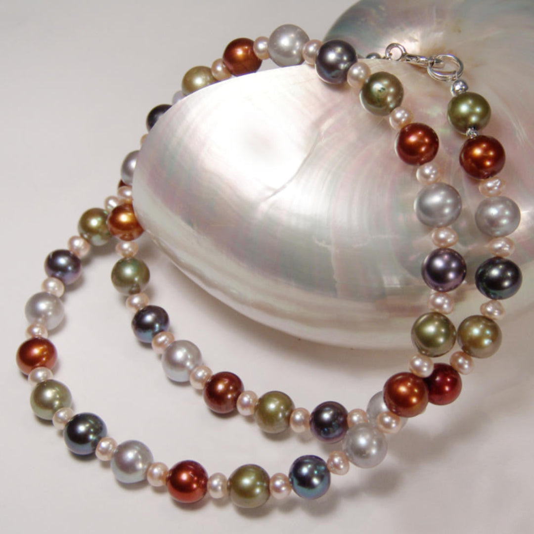 Multicolorkette Perlen 