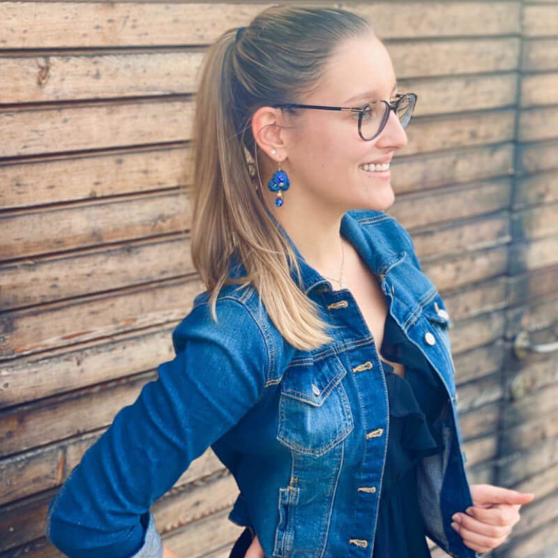 Making of Format Blaue Soutache Ohrringe
