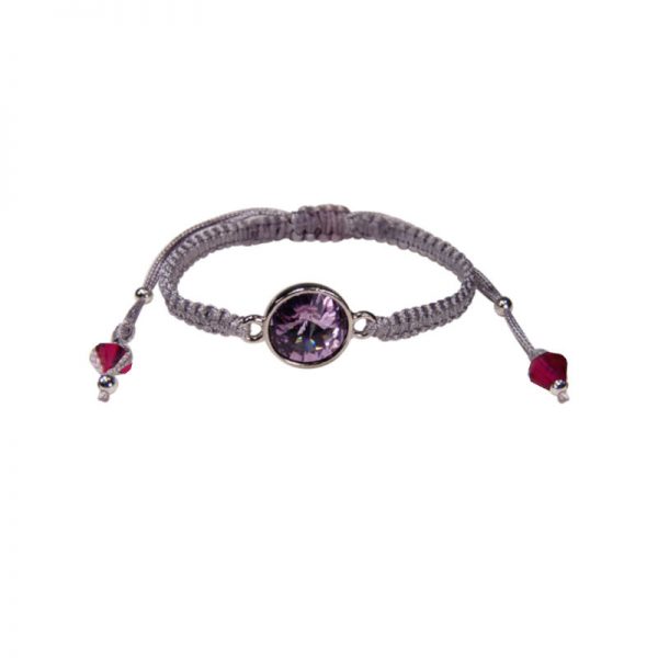 Armband mit Kristall in Violett